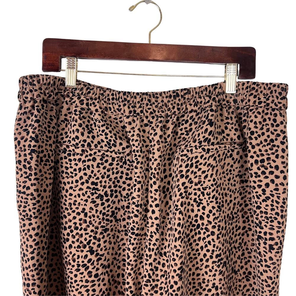 J.Crew Jamie Pant Leopard Print High Rise Cropped Pants Size 16 - Picture 7 of 8